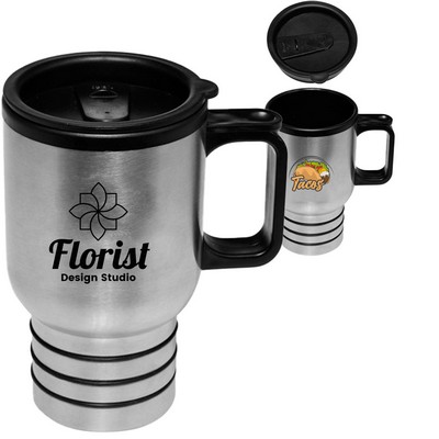 16 oz Double Wall Construction Stainless Steel Travel Mugs