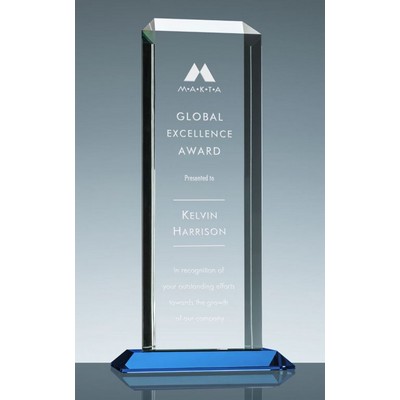 Apollo Award w/Blue Base (5"x11 3/4")