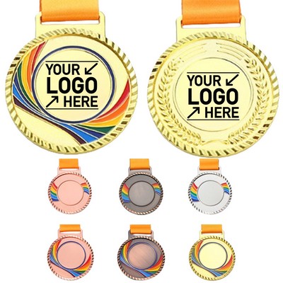 Rainbow Edition Gold Silver Bronze Sports Medals
