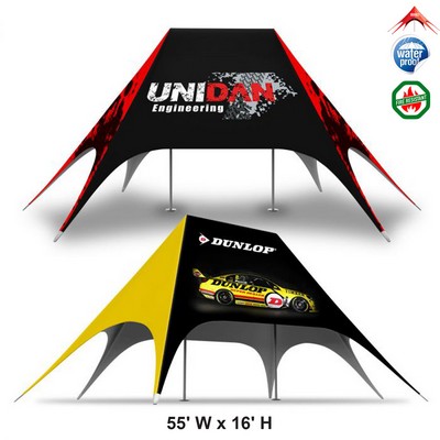 55ftx16ft DOUBLE POLE PROMO STAR TENT