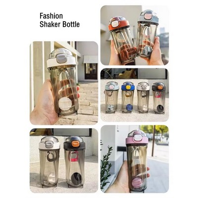 22 Oz Protein Sport Shaker Bottle With Mixer