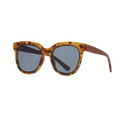 Emry Eco-Sustainable Polarized Sunglasses w/Honey Tortoise & Walnut Frame