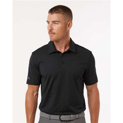 Adidas® Textured Stripe Polo Shirt