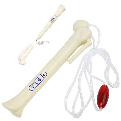 Bone Shaped Pen With Lanyard
