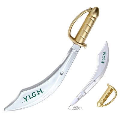 Plastic Pirate Knife Shaped Pen