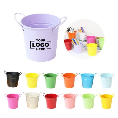 Multipurpose Small Metal Bucket