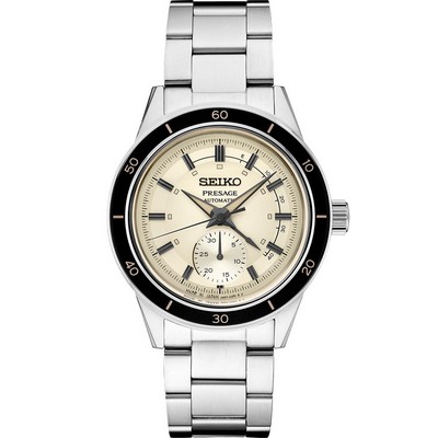 Seiko Watch Presage Style 60S Ss Automatic Cream Dial