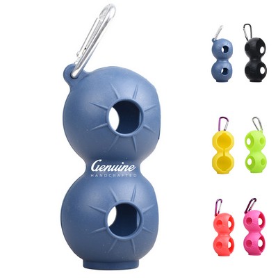 Silicone Golf Ball Holder with Carabiner
