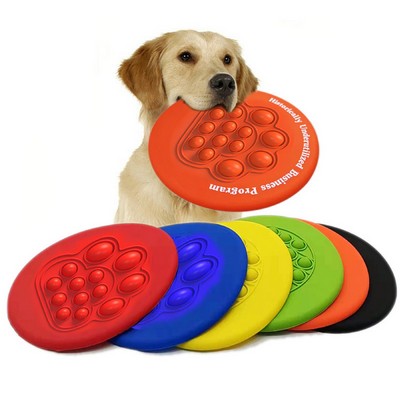 Push Pop Stress Reliever Flying Disc