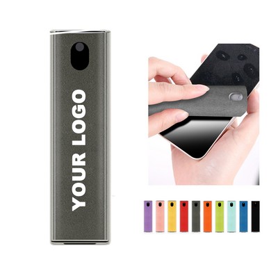 2 In 1 Custom Microfiber Cloth Touchscreen Mist Spray Cleaner MOQ50PCS
