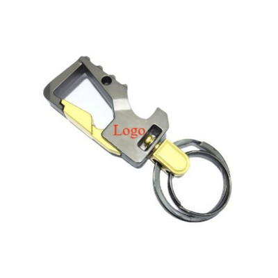 Zinc Alloy Bottle Opener Keychain
