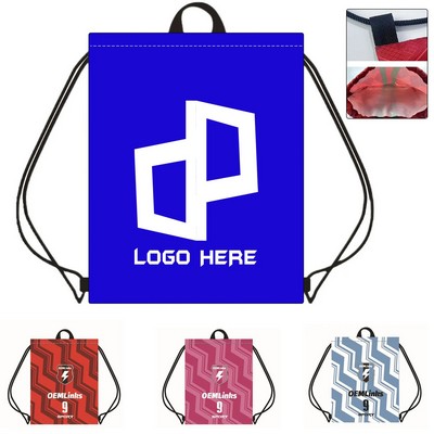 13.39X16.93 Inch Oxford Fabric Drawstring Backpack