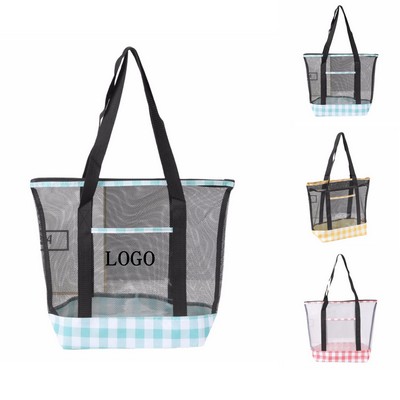 Large Capacity Mesh Tote Bag