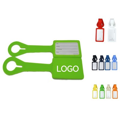 Silicone Luggage Tag with Name ID Card