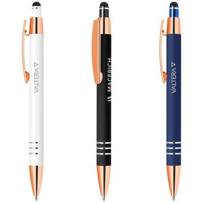 Stylus-4546 Soft Touch Retractable Stylus Pen