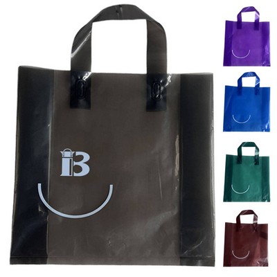 50pcs Large Capacity Reusable Plastic Shopping Tote Bag