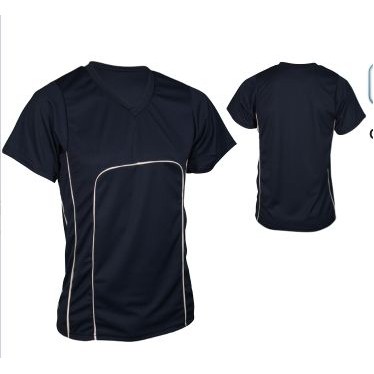 Adult Dazzle Cloth Short Sleeve V-Neck Pullover Shirt w/ Piping
