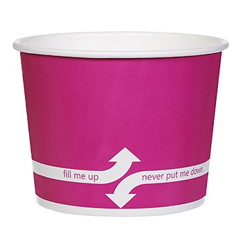 32 Oz. Paper Dessert/ Food Cup - Flexographic Printed
