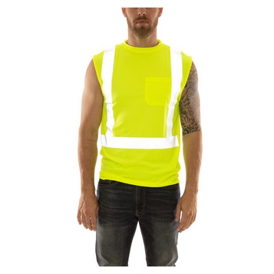 Job Sight™ Lime Green Sleeveless Shirt