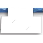 Sculptured Pockets® Presentation Folder w/Rectangular Tabs & Alternative Business Card Slit