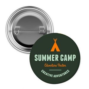 1 ½" Full Color Pin Back Button