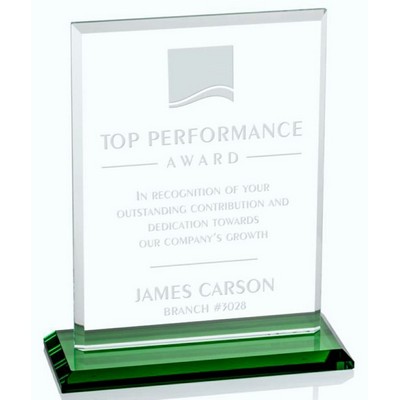 Calypso Award w/Green Base (4"x6")