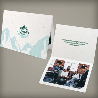 Double-Sided Medium Plantable Greeting Card With Photo in Slots