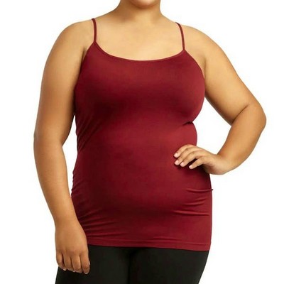 Women's Camisoles - Burgundy, Poly, One Size Fits Most (Case of 24)