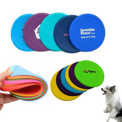 Silicone Dog Flying Disc Toy