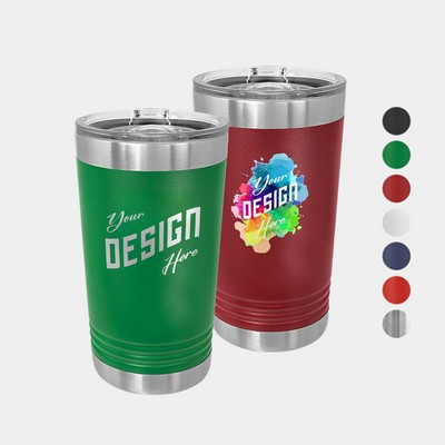 16 oz Polar Camel® Stainless Steel Insulated Pint Tumbler w/ Slider Lid