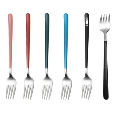 8.26 Inch Dual Color Silver Fork