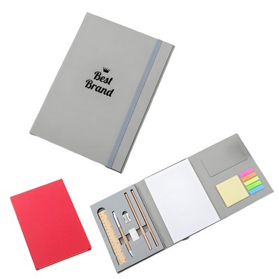 Multifunctional Tri-Fold Notepad And Bookmark Set