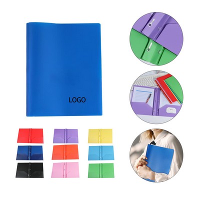 Plastic Two Pocket Folder