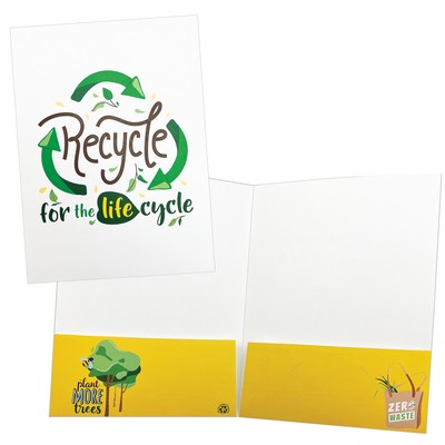 100% Recycled Folder Printed in Full Color