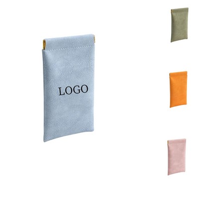 Travel PU Leather Eyeglasses Pouch