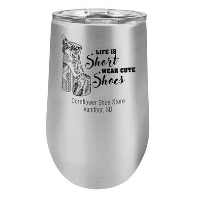 Polar Camel 16 oz. Stainless Steel Stemless Tumbler
