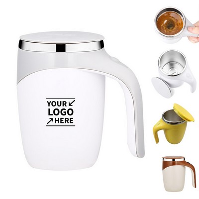 13Oz Stainless Steel Coffee Automatic Magnetic Stirring Mug