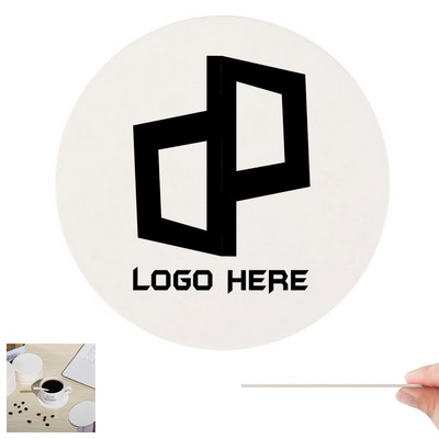 3.5 Inch Round Pulpboard Coasters