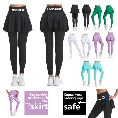Women's Tennis Skirt Leggings (XS - L)