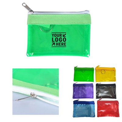 PVC Zippered Purse