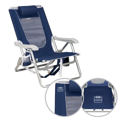 GCI Backpack Beach Chair - Nautical Blue