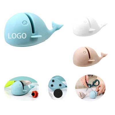 Cartoon Whale Shaped Kitchen Knife Sharpener