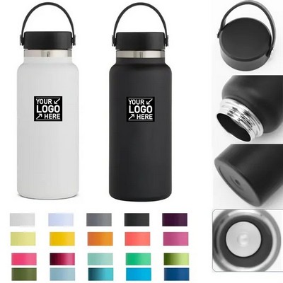 32oz Vacuum Insulated Stainless Steel Water Bottle with Lid