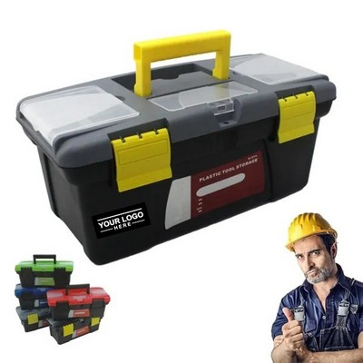 Double Layer Tool Organizer Storage Box with Handle