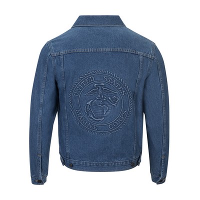 Embossed Denim Jacket
