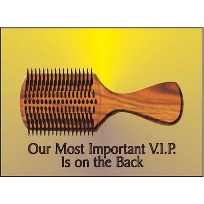 Hair Brush Hand Mirror (2"x3")