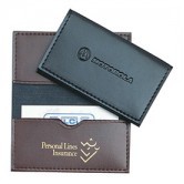 Vinyl Business Card Case w/ Thumb Notched Pocket