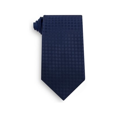 Navy Blue Beckett Tone-on-Tone Tie