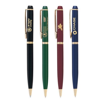 Glisten Enamel Coated Ballpoint Twist Metal Pen
