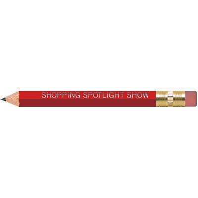 Red Hexagon Golf Pencils with Erasers
